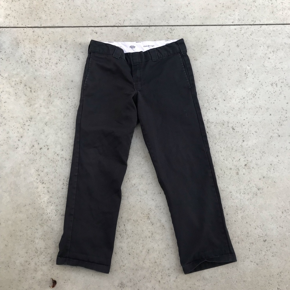 Faded Black Slim Straight Dickies